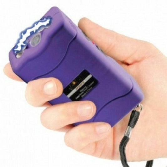 jolt 86 included in purple punch stun gun kubaton keychain self-defense kit
