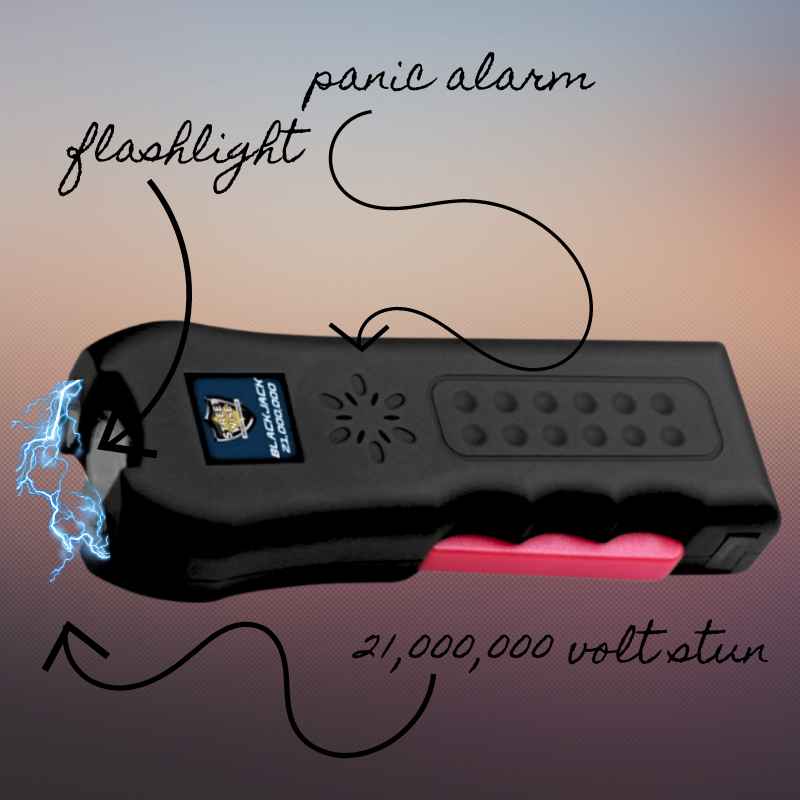 Black Jack Multi-Defense Stun Gun features