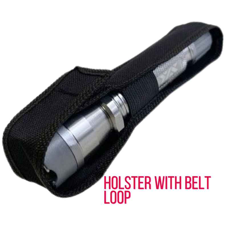 holster included aluminum tactical flashlight stun gun