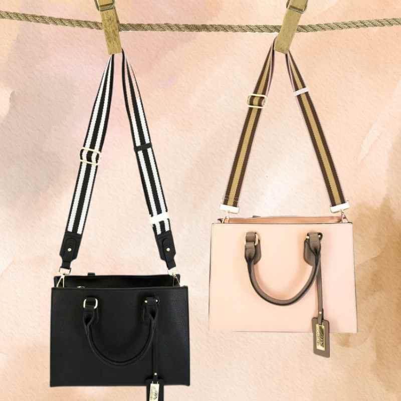 black and pink remi ccw crossbody purses.