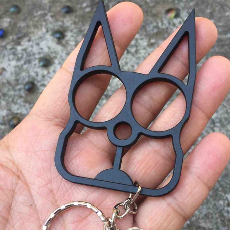 metal-cat-keyring-self-defense-keychain