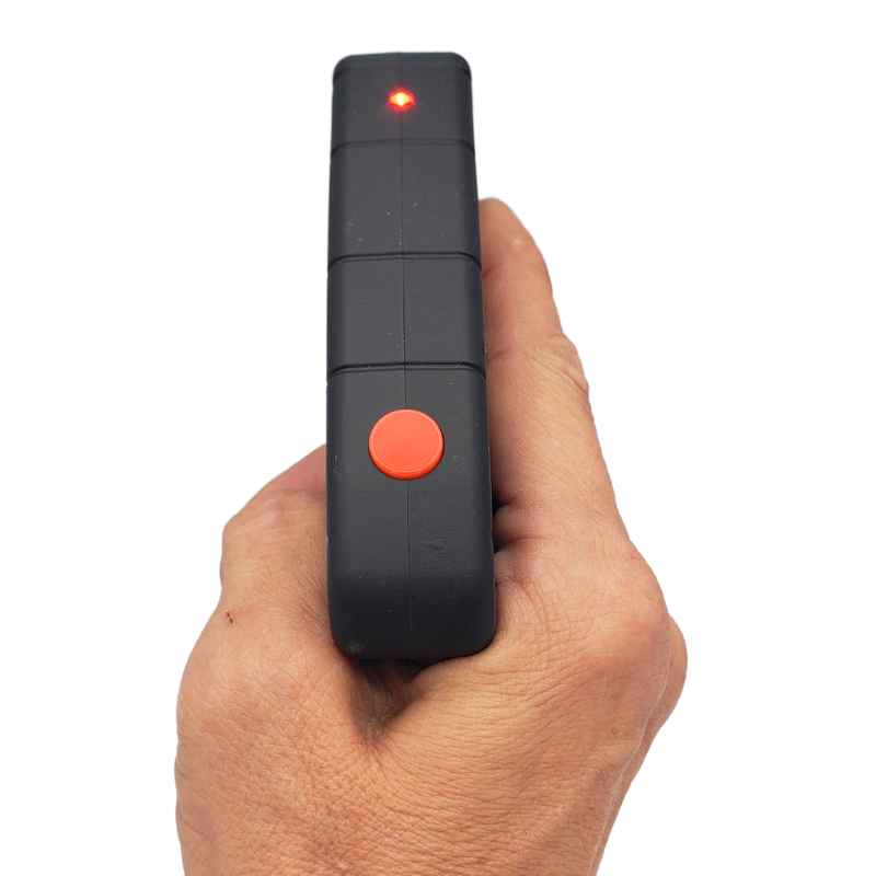 top view pistol-gun-grip-stun-led-flashlight-taser