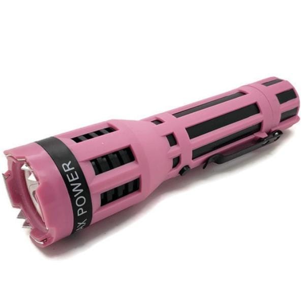 Predator DNA Collecting Rubberized Grip Dual Flashlight Stun Gun Pink/Black
