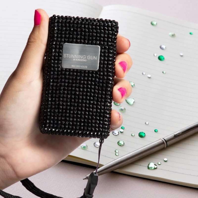 Bling Sting® Stun Guns Black Rhinestone Bedazzled Bling Sting Stun Gun