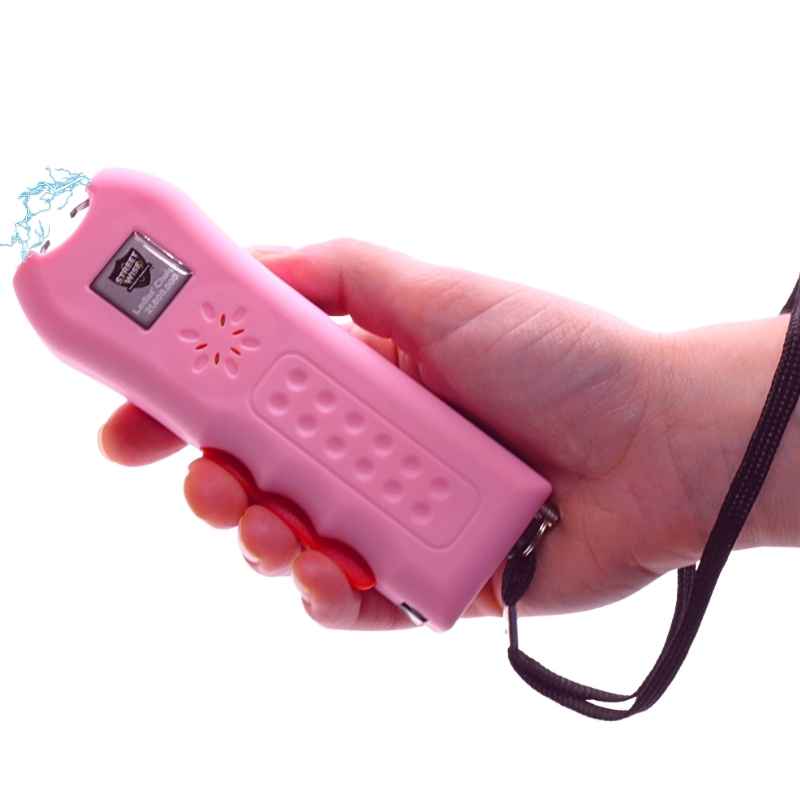 handheld ladies choice pink stun gun panic alarm
