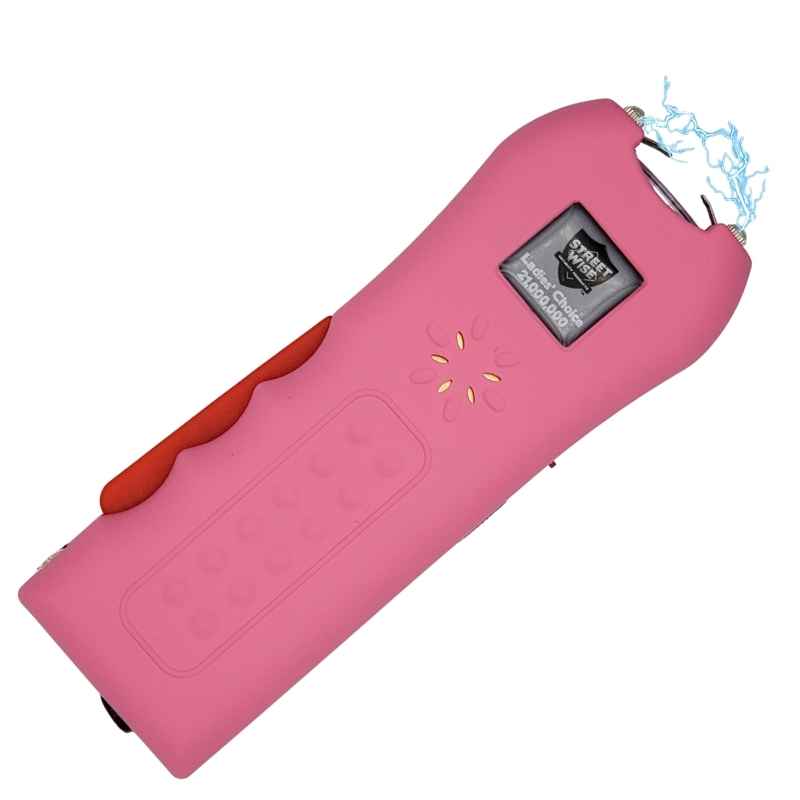 ladies choice pink stun gun panic alarm