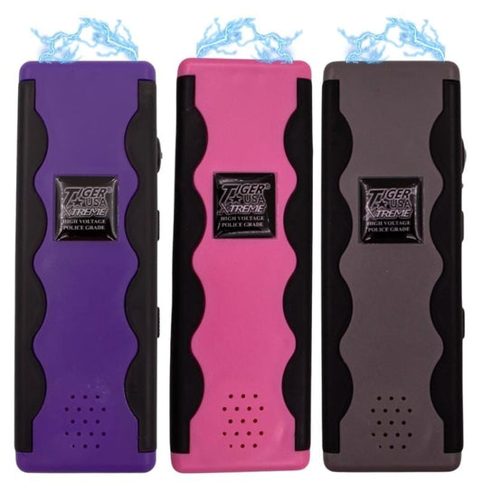 tiger revelator stun guns pink purple gray two toned