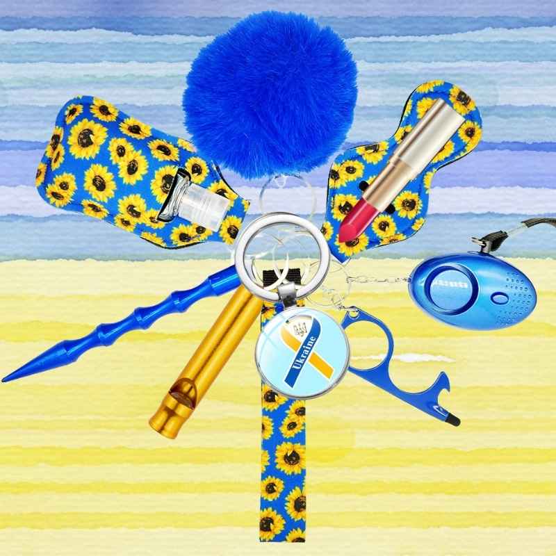 ukraine sunflowers self defense keychain FF-UKRAINE-BASIC