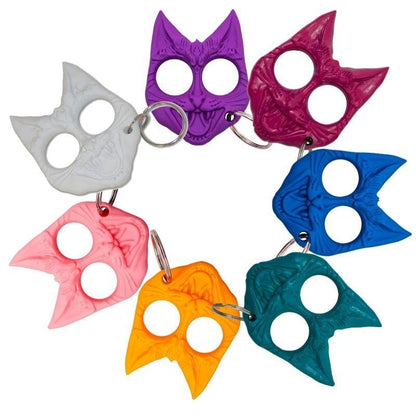 Hiss and Hurt Self-Defense Cat Keychains 7 colors