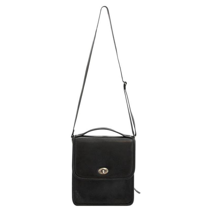 black Smith & Wesson Leather Kathryn Vintage Crossbody Concealed Carry Handbag