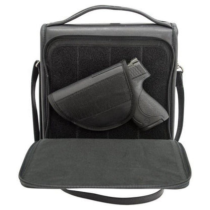 gun compartment Smith & Wesson Leather Kathryn Vintage Crossbody Concealed Carry Handbag