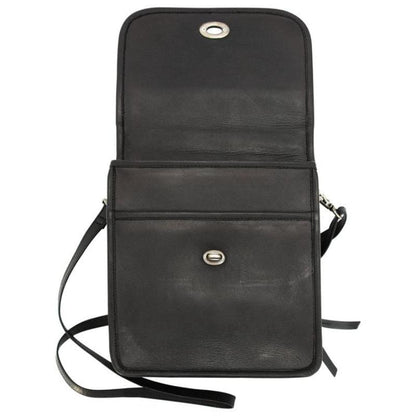 black Smith & Wesson Leather Kathryn Vintage Crossbody Concealed Carry Handbag