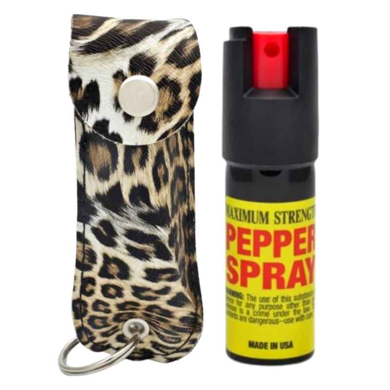 cheetah-leopard-pepper-spray-pouch-keychain