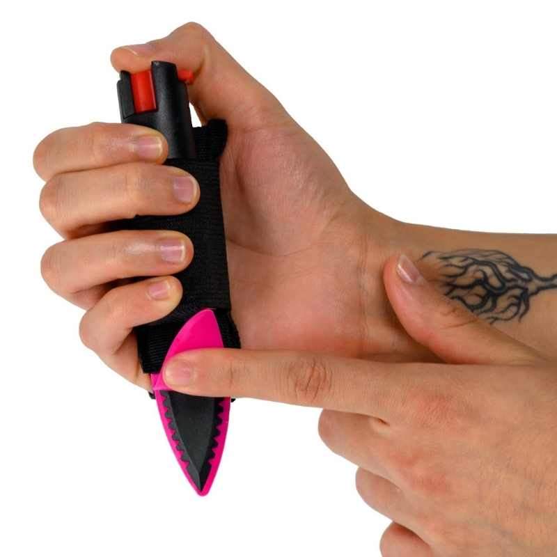 pink spike-n-strike pepper spray and edge