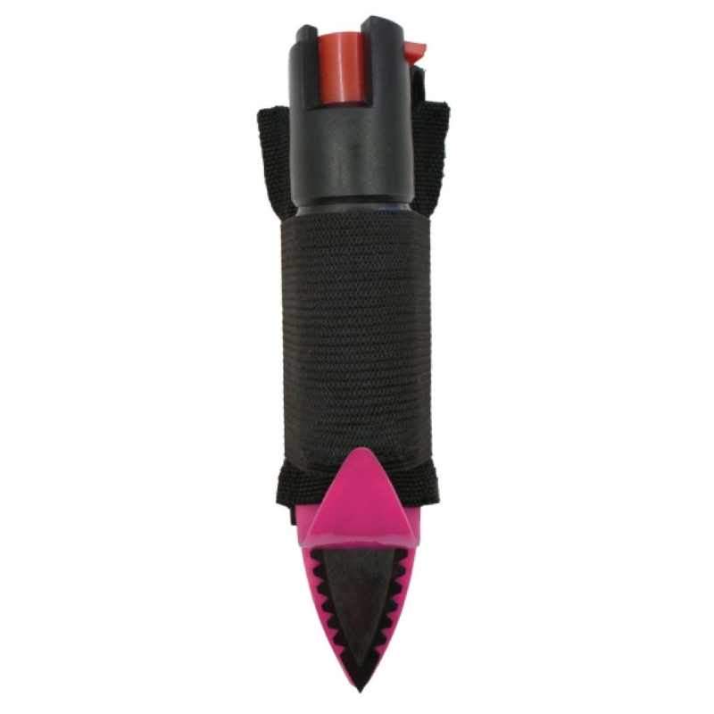 serrated double defender spike-n-strike pepper spray and edge