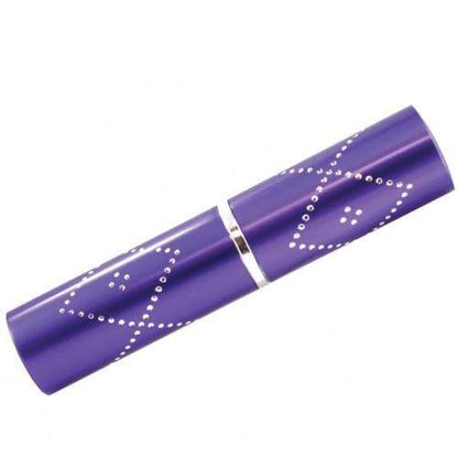 purple 17 Million Volt Rhinestone Perfume Bottle Flashlight Stun Gun