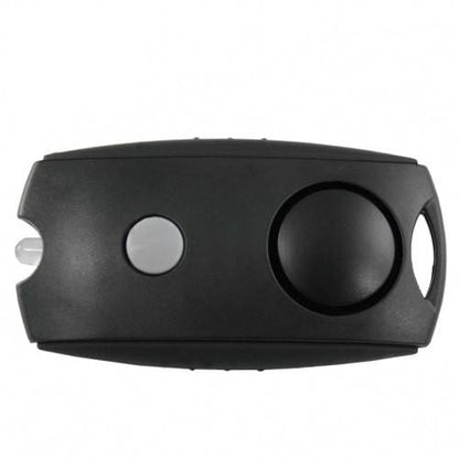 black  Squeeze Panic Alarm Personal Safety Flashlight Key Chain Belt Clip