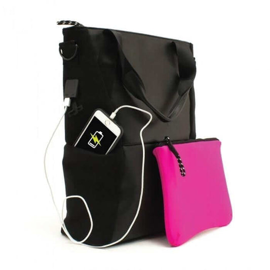 Bulletproof Laptop Shoulder Bag + Power Bank USB Charger