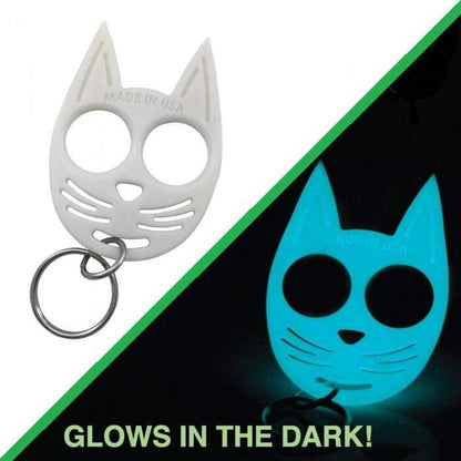 glow in dark My Kitty self-defense keychain cat keyring