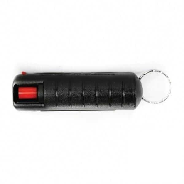 black 18% OC Strength Pepper Spray Keychain