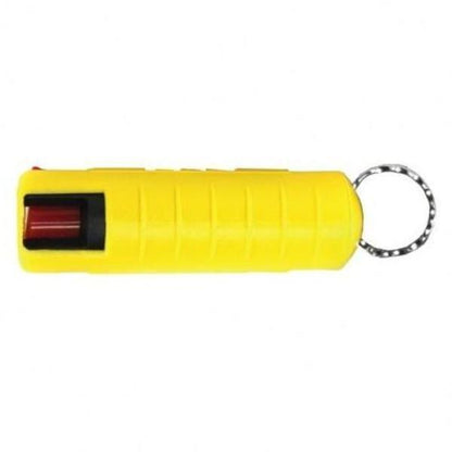 yellow 18% OC Strength Pepper Spray Keychain