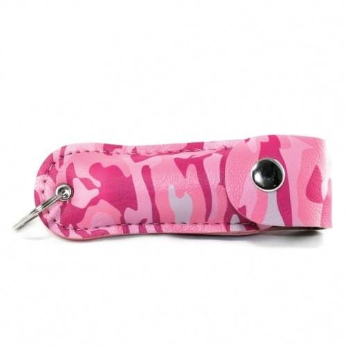 Pink Camouflage Police Strength 18 OC Pepper Spray Keychain