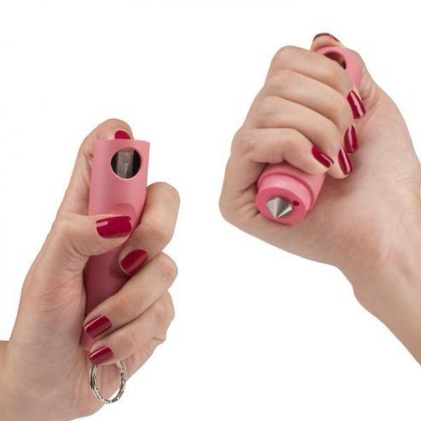 Guard Dog Harm & Hammer Pepper Spray & Emergency Glass Breaker Pink