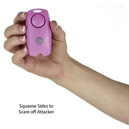 pink panic alarm keychain