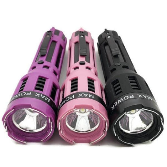 Predator DNA Collecting Rubberized Grip Dual Flashlight Stun Gun
