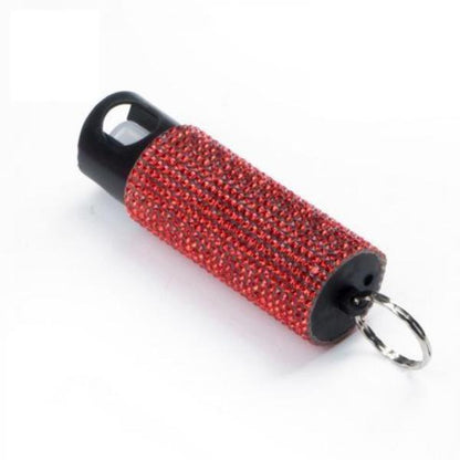 Guard Dog Pepper Spray Rhinestone Bling It On Pepper Spray Self Defense Key Ring Red