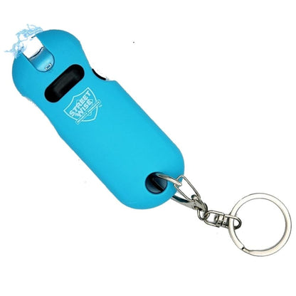 smart 24 stun gun included in turquoise trouble self-defense kit