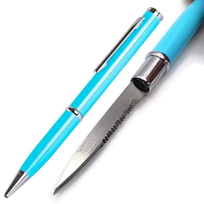 Write Or Fight Pen Knife Turquoise