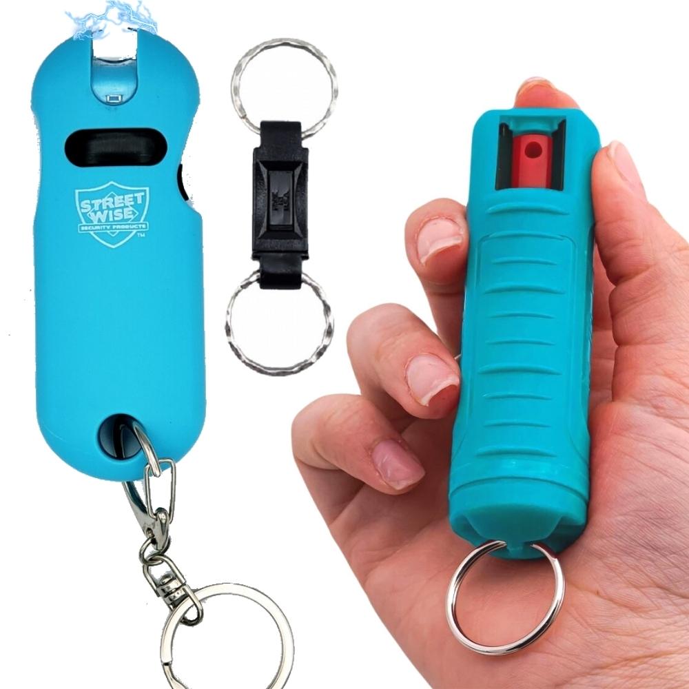 turquoise trouble self-defense keychain kit contents