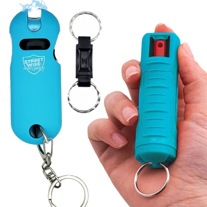 turquoise trouble self-defense keychain kit contents