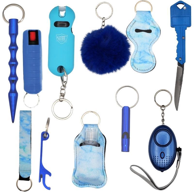 fight-fobs-blue-pepper-spray-stun-gun-self-defense-keychain-set-defense-divas