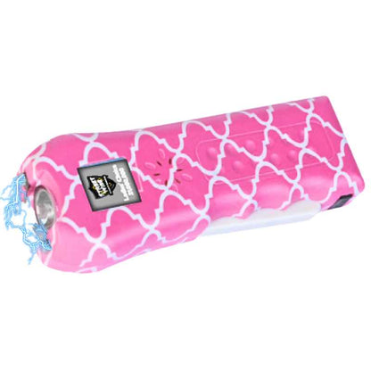 ladies choice pink trellis multi defense stun gun