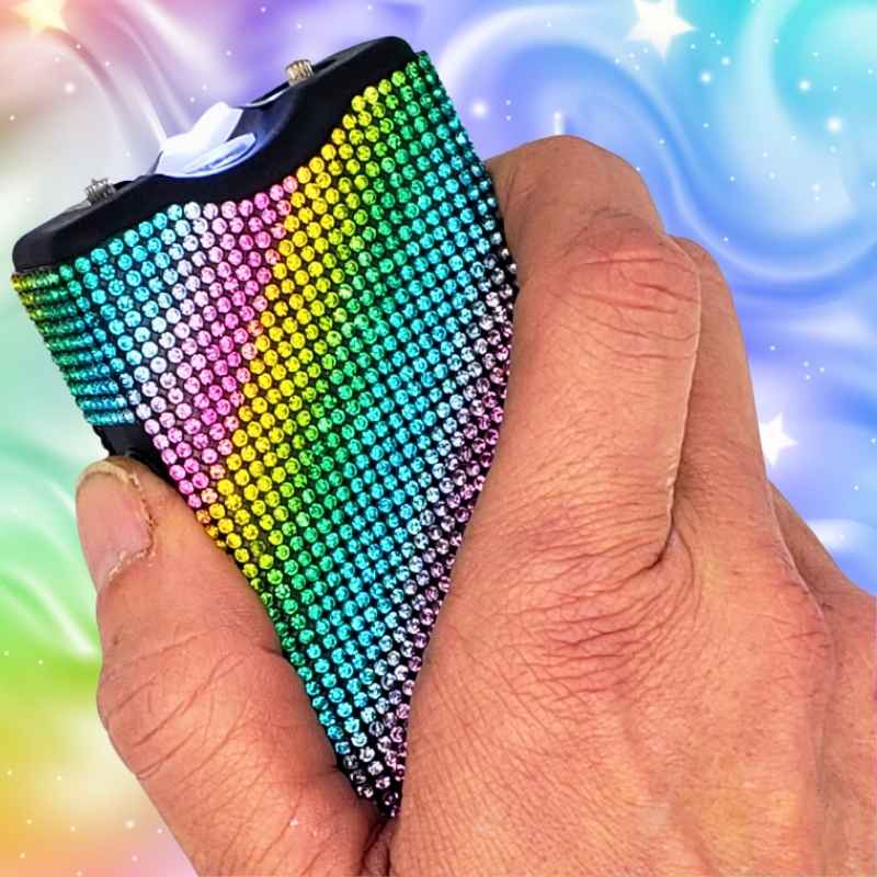 rainbow-rhinestone-stun-gun-bling-taser-activated