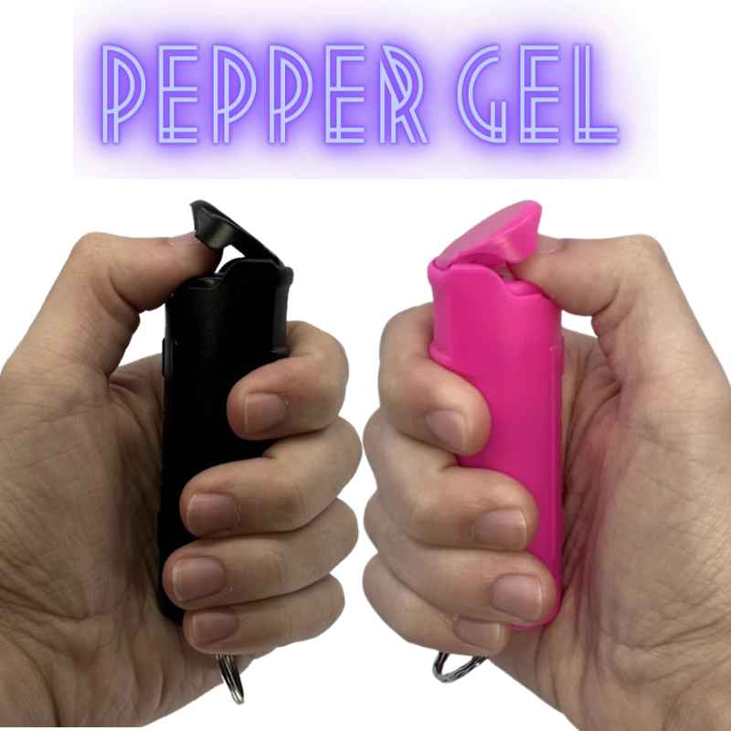 streetwise pepper gel keychains flip top police strength